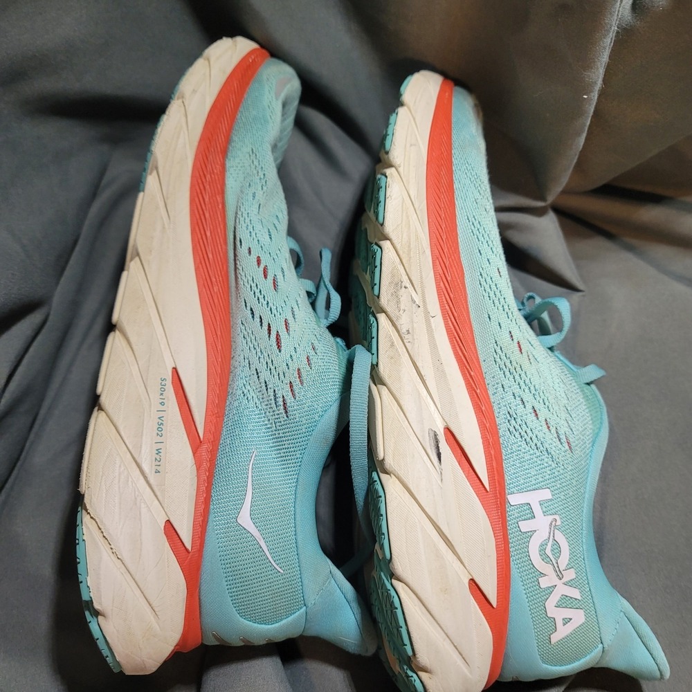 Hoka One One Women Clifton 8 1119394 AEBL Aqua Running Shoes Sneakers Size 9.5 B - Picture 5 of 8